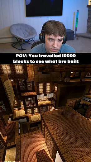 1K views · 13 reactions | POV you travelled 10k blocks… #Minecraft #reels #MinecraftVillageBuild | Drdonuttwo Gaming | Facebook
