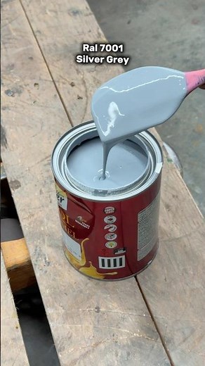 Perfect Silver Grey Shade in PU Enamel | Smooth & Satisfying Color Mixing 🎨