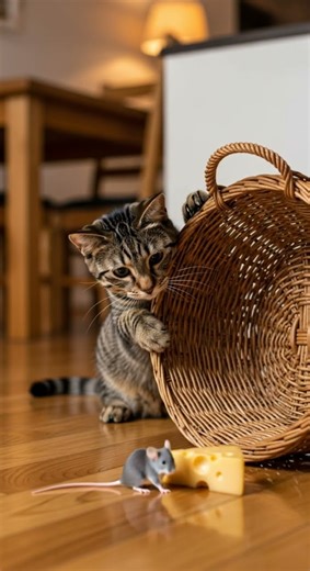 Cats Trap Mouse Lured by Cheese Quick Escape Fails #cats #mouse #cheese