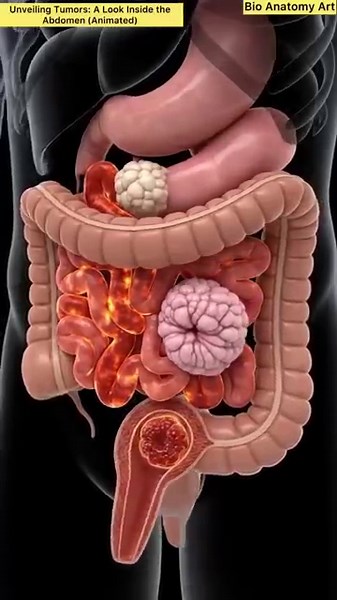 Unveiling Tumors: A Look Inside the Abdomen (Animated) | Bio Anatomy Art | Gut Health