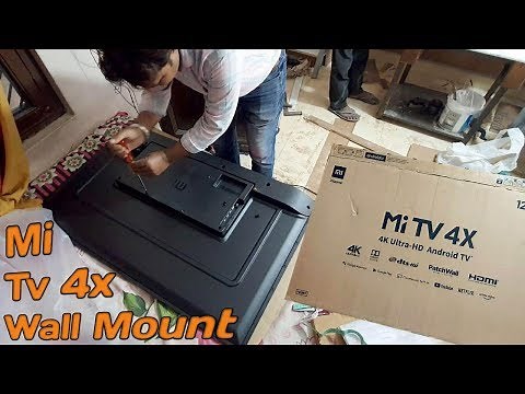 Mi TV 4x 50 inch Wall Mount and Unboxing installation