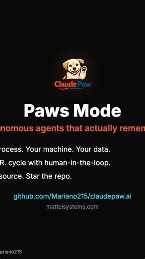 What is Paws Mode? AI Agents That Actually Remember #shorts