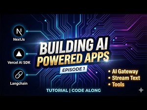 Building AI Powered Apps: Next.js, LangChain , AI SDK | Ep 1: Stream Text , AI Gateway & Tools