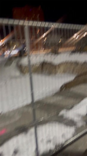 Can anyone explain why there is a meteor ☄️ crater ￼in the middle of the parking lot at Sun Fresh on Westport?? | Mark Mmb