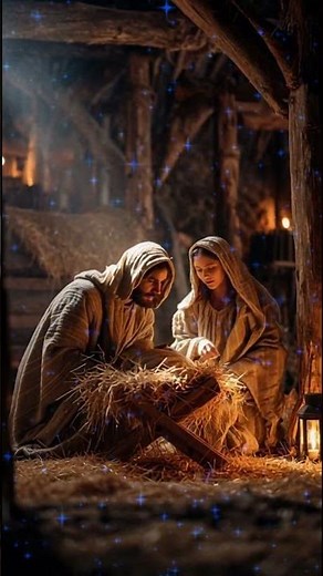Birth of Baby Jesus ✨ Nativity Scene | Christmas Blessings Short
