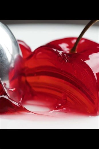 Slicing a Giant Shiny Ruby Jelly Apple 🍎 | Ultra-Satisfying ASMR Jiggle