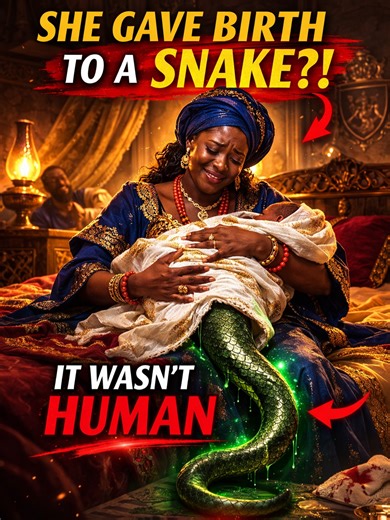 The Queen prayed for a child but got a curse instead. The Legend of the Python Prince explains why you must never bargain with river spirits #africanfolktales #africanfolklore #fyp #aigenerated #viraltiktok
