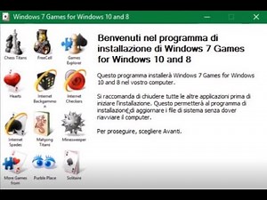 Installazione Giochi Windows 7