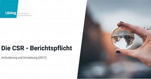 Webinar: Die CSR-Berichtspflicht verstehen und umsetzen