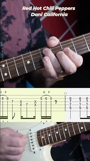 #Tutorial Red Hot Chili Peppers - Dani California #guitar #guitarlesson #guitartutorial
