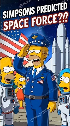 Did The Simpsons Predict Trump’s Space Force? #shorts #simpsons