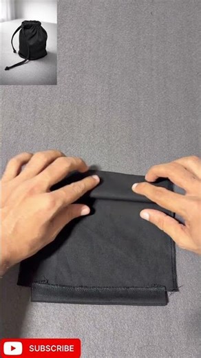 Simple Drawstring Pouch Bag Stitching | Easy Sewing Trick