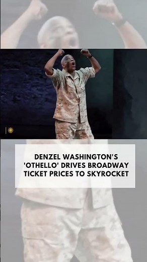 ​The Broadway production of Shakespeare's "Othello," featuring Denzel Washington as Othello and Jake