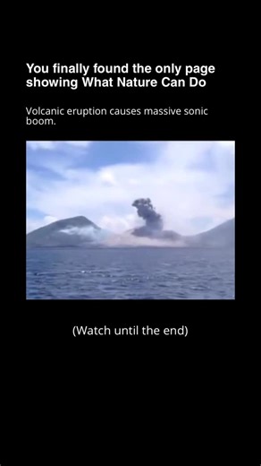 Reel laundromat 🧼 on Instagram: "Volcanic eruptions can generate sounds powerful enough to behave like sonic booms when the energy they release moves through the atmosphere faster than sound itself. This does not require an aircraft or a single sharp explosion, but instead comes from the rapid displacement of air caused by eruptive forces. During an explosive eruption, large volumes of gas, ash, and rock are expelled almost instantaneously. If this expansion happens faster than the surrounding 