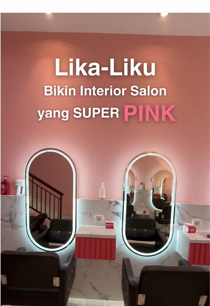 Salon Transformation: Stunning Pink Interior Design