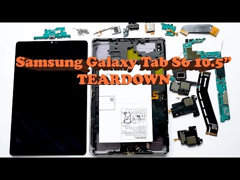 Samsung Galaxy Tab S6 SM-T860 SM-T865 10.5" Full Disassembly Teardown Guide.