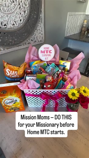 Home MTC Survival Kit🩷 Made one for my girl… then two more for friends because this is officially my new go-to missionary gift. 10/10 recommend spoiling your missionary before they go change the world. 🌎 #MissionaryMom #HomeMTC #GiftIdea #HonestlyHoneyB