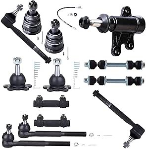 SCITOO 6pcs Suspension Kit Ball Joint Rod End Tie Rod End Idler Arm Barcket Assembly fit for Chevrolet C1500 1993-2000 for Chevrolet C2500 1993-1999 for GMC C1500 for GMC C2500