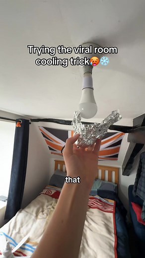 This is a game changer for this heatwave😅 #summer #heatwave #ceilingfan #tiktokmademebuylt