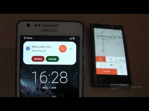 Incoming call & Outgoing call at the Same Time Samsung Galaxy S2 Android 12+Nokia Lumia 1020