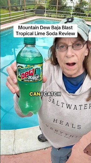 Mountain Dew Baja Blast Tropical Lime Soda Review #foodreviews #bajablast #mountaindew #foodreviews