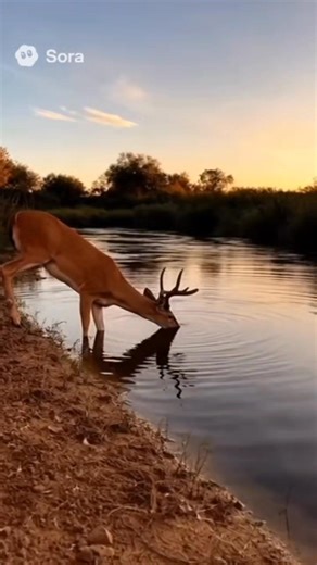 Deer drink water suddenly attack crocodile #crocodile #snaching #attack #cat #moneky #dog #monkeylove #viralpost2025シ #trendingreel #banana #viralvideochallenge #eating | gamezone