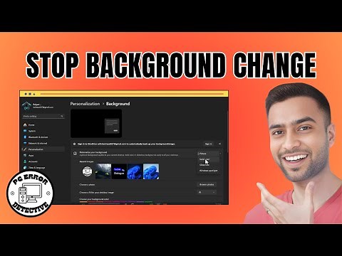 How To Stop Desktop Background Automatically Changing In Windows 11 - Detailed Tutorial
