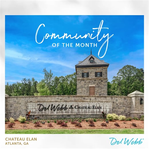The Chateau Elan in Atlanta, GA is the community of the month. Whether you like to play tennis or get your laps in, you will find a community where you belong. Head to our link to learn more-https://www.delwebb.com/homes/georgia/atlanta/hoschton/del-webb-chateau-elan-209635 | Del Webb | Facebook