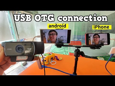 How to connect USB WEBCAM to smartphone (android & iPhone together )
