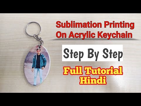 Sublimation Printing On Acrylic Keychain