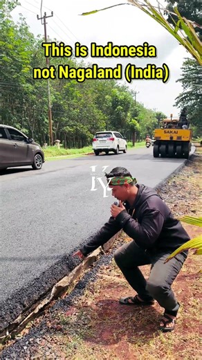 This Asphalt Paving Is in Indonesia, Not in Nagaland India. under leadership KDM #shorts #kdm #india