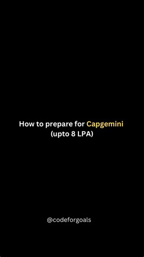 codeforgoals | 🚨 CAPGEMINI is hiring 1000+ Data Analysts! Applications close soon Use THIS strategy 👇 The 80/20 rule for Capgemini prep: - 80% SQL... | Instagram