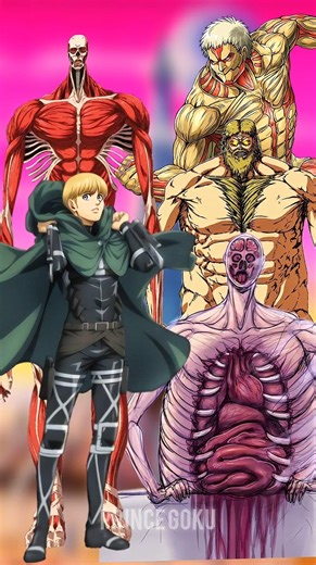 Armin Colossal Titan 🔥 Vs Armored Titan, Attack Titan & Rod Reiss | Ultimate AOT Battle |#armin#aot