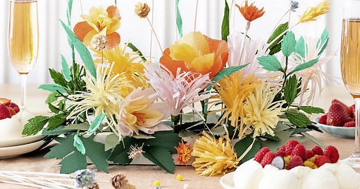 Déco de fête : tutoriel pour fabriquer un centre de table en papier