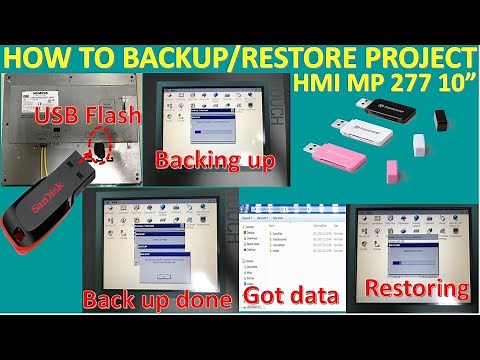 How to backup and restore project of SIMATIC HMI MP277 10" Touch by using USB flash