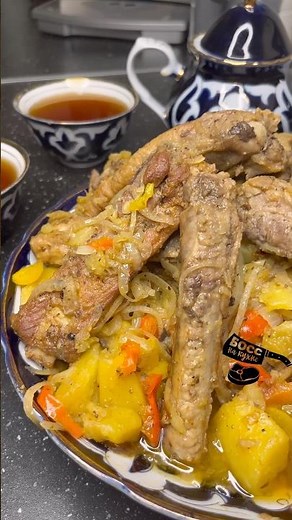 Свиные ребрышки с картошкой