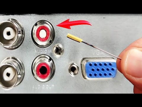 Easy way to remove and remove the broken pin of RCA cable