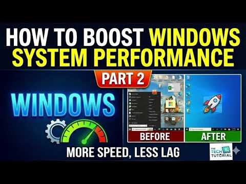 How to boost windows system performance part 2