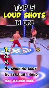 Top 5 Loud Shots #top5 #ufc #loud #shot