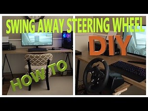 How to quickly setup your gaming steering wheel & pedals for use. Swings away under your desk.