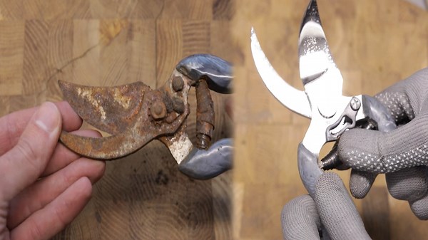 Reviving Rusty Pruning Shears with a DIY Garage Restoration