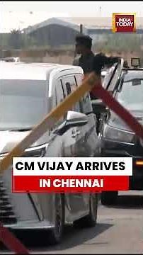 C. Joseph Vijay Returns To Chennai Amid Political Buzz #cmvijay #vijay #tamilnadu