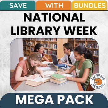 LIBRARY WEEK Activities Lessons Sub Plans Librarian Day Worksheets MEGA BUNDLE