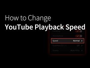 How to Change YouTube Playback Speed (Slow Motion, 2x, etc.)