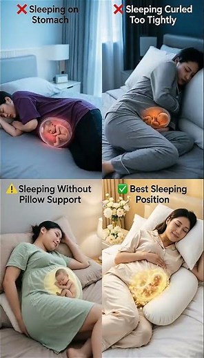 4 Sleeping position every pregnant woman Should Know #pregnancy
