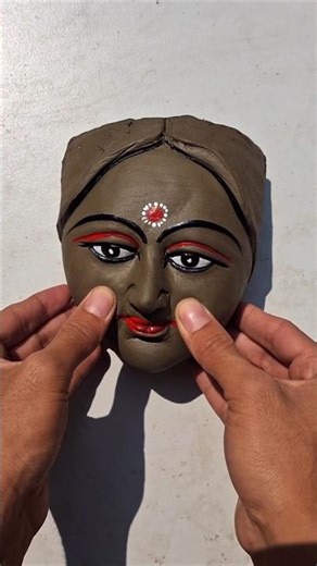 Durga thakur making video🚩Durga maa murti making video with clay. #art #shorts #trending