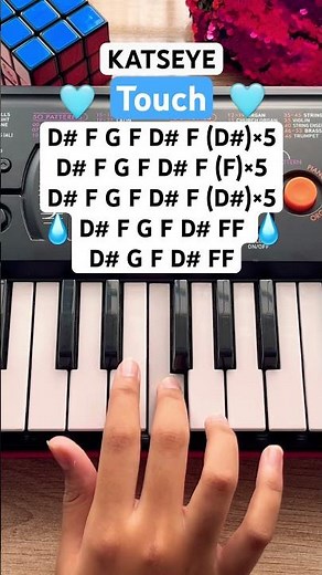 KATSEYE - Touch (piano tutorial) #piano #music #katseye #touch #shorts #pianotutorial #yoonchae