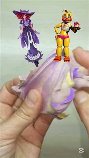What Color will it be? Toy Chica vs. Arlecchino!FNAF #ToyChica #FiveNightsAtFreddys #GenshinImpact