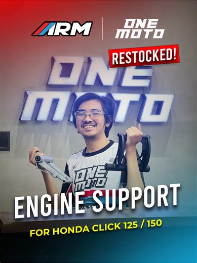 ARM ENGINE SUPPORT FOR HONDA CLICK 125 / 150 NOW RESTOCKED AT ONE MOTO #OneMoto #arm #arumi #fyp #foryoupage❤️❤️