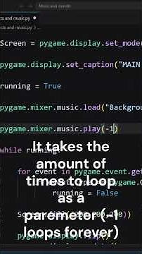How Music and Sounds work in Pygame #pygame #python #coding #programming